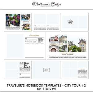 City tour (Travelers Notebook Templates #2 - 6x4) 
