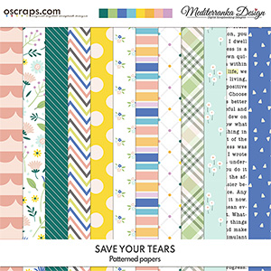 Save your tears (Patterned papers) 