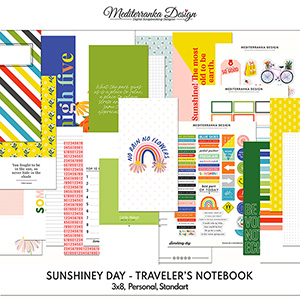 Sunshiney day (Printable traveler's notebook kit) 