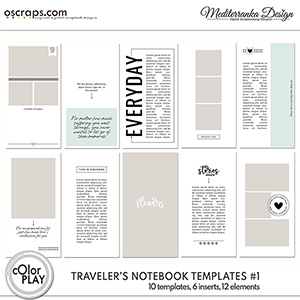 Traveler's notebook templates pack #1