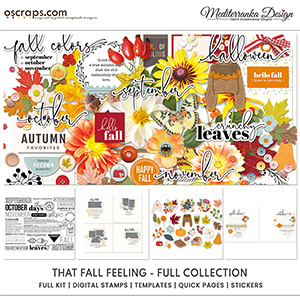That fall feeling (Full digital scrapbooking collection)