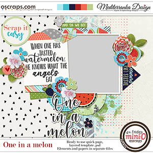 Scrap it easy: One in a melon (Mini kit)  