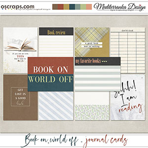 Book on, world off (Journal cards)