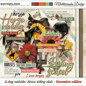 A day outside: Horse riding club - November edition (Mini kit)  