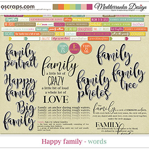 Happy Family (Words)