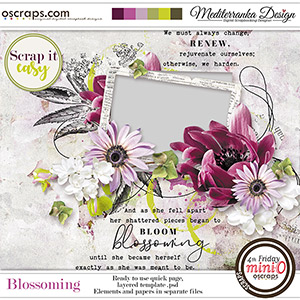 Scrap it easy: Blossoming (Mini kit) 