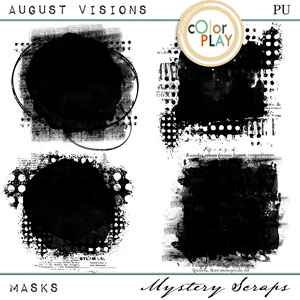 August Visions Masks by Mystery Scraps 