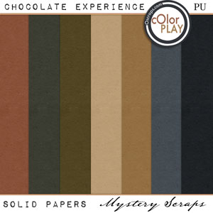 Chocolate Experience Solid Papers by Mystery Scraps