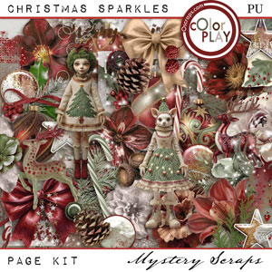 Christmas Sparkles Page Kit by Mystery Scraps 