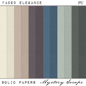 Faded Elegance Solid Papers by Mystery Scraps 