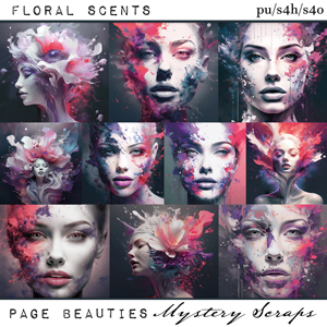 Floral Scents Page Beauties by Mystery Scraps  