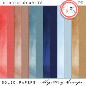 Hidden Secrets Solid Papers by Mystery Scraps