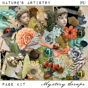 Nature's Artistry Page Kit by Mystery Scraps 