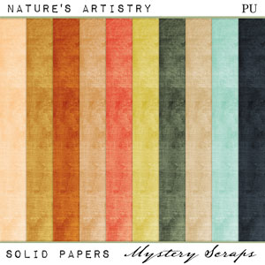 Nature's Artistry Solid Papers by Mystery Scraps