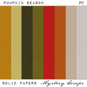 Pumpkin Season Solid Papers by Mystery Scraps