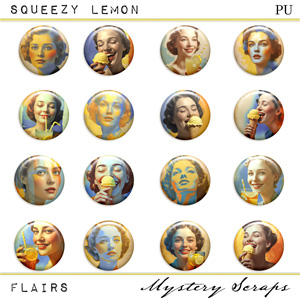 Squeezy Lemon Flairs by Mystery Scraps  