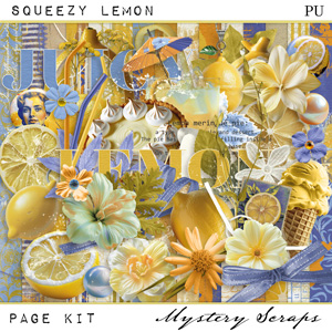 Squeezy Lemon Page Kit by Mystery Scraps