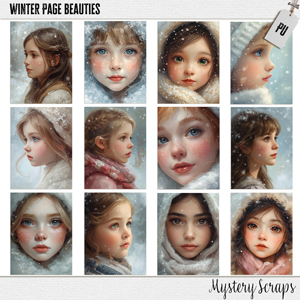 Winter Page Beauties by Mystery Scraps