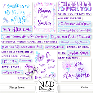 Flower Power Wordart