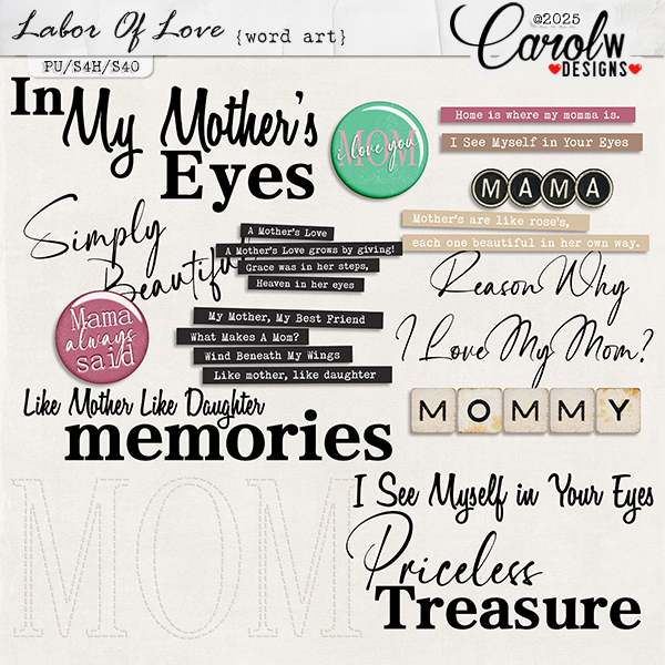 Labor Of Love-Word art