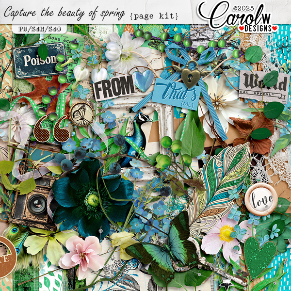 Capture the beauty of spring-Page Kit