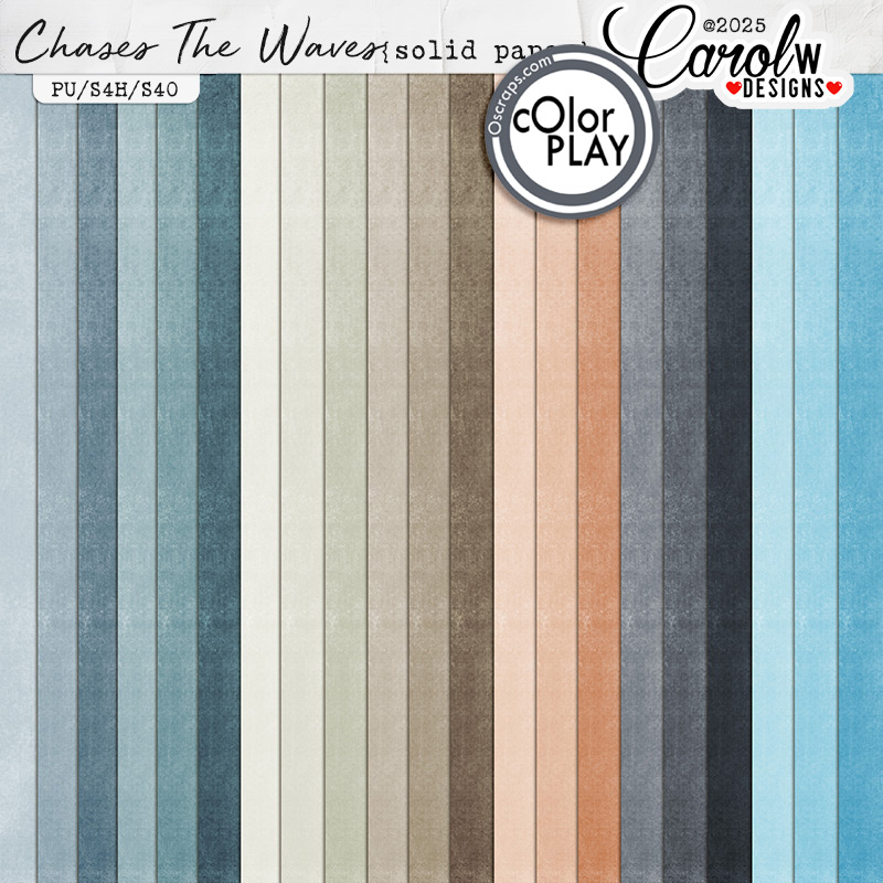 Chases The Waves-Solid paper