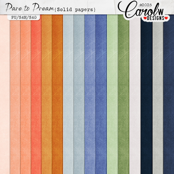 Dare to Dream-Solid papers
