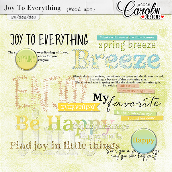 Joy To Everything-Word art