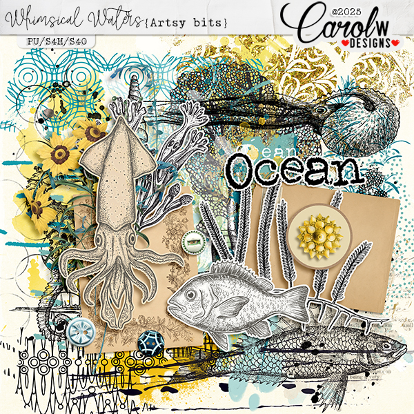 Whimsical Waters-Artsy bits