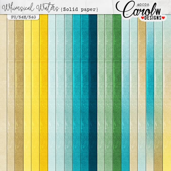 Whimsical Waters-Solid papers