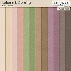 Autumn Is Coming Solid Papers