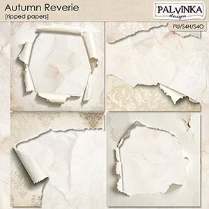 Autumn Reverie Ripped Papers