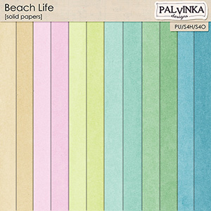 Beach Life Solid Papers