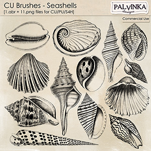CU Brushes - Seashells