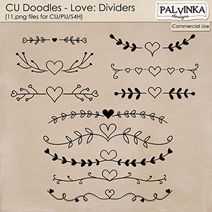 CU Doodles - Love Dvididers