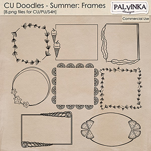CU Doodles - Summer Frames