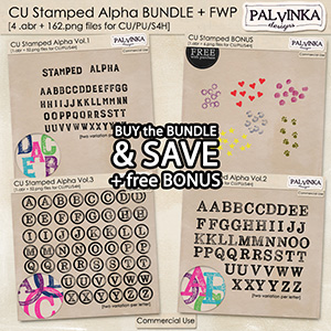 CU Stamped Alpha BUNDLE + free Bonus
