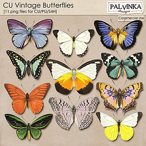 CU Vintage Butterflies