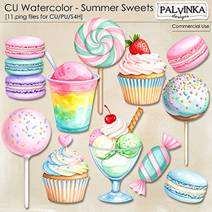 CU Watercolor - Summer Sweets