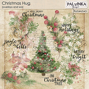 Christmas Hug Overlays and WA