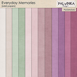 Everyday Memories Solid Papers