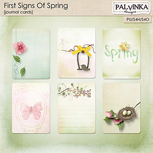 First Signs Of Spring Journal Cards 