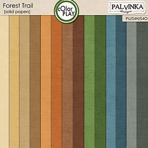 Forest Trail Solid Papers