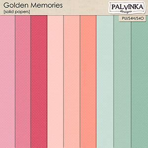 Golden Memories Solid Papers