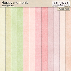 Happy Moments Solid Papers