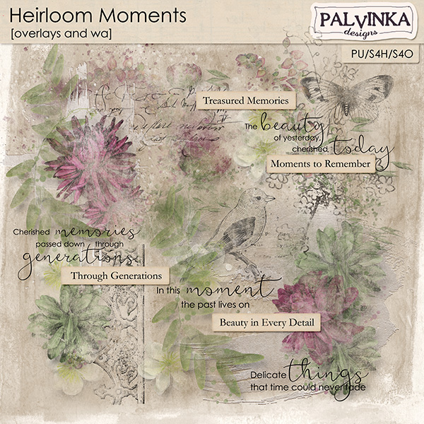 Heirloom Moments Overlays and WA