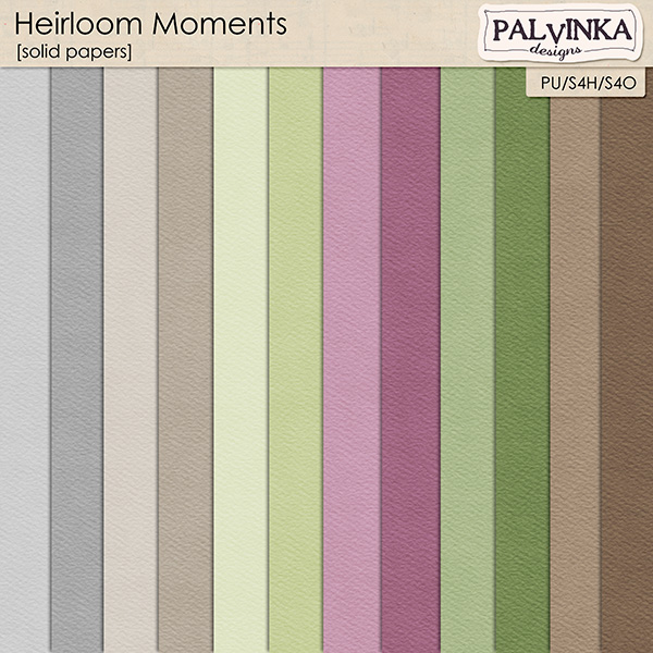 Heirloom Moments Solid Papers