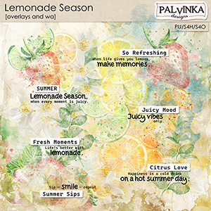 Lemonade Season Overlays and WA