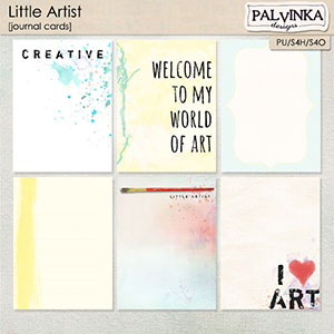 Little Artist Journal Cards