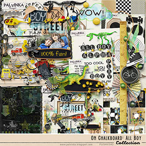 On Chalkboard: All Boy Collection